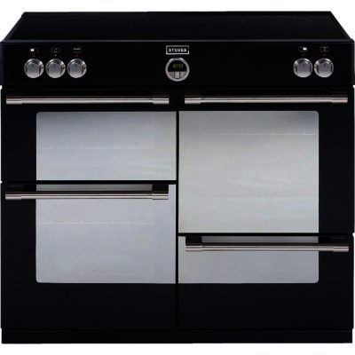 Stoves Sterling 1100Ei 110cm Electric Induction Range Cooker in Black Stoves Sterling 1100Ei 110cm Electric Induction Range Cooker in Black